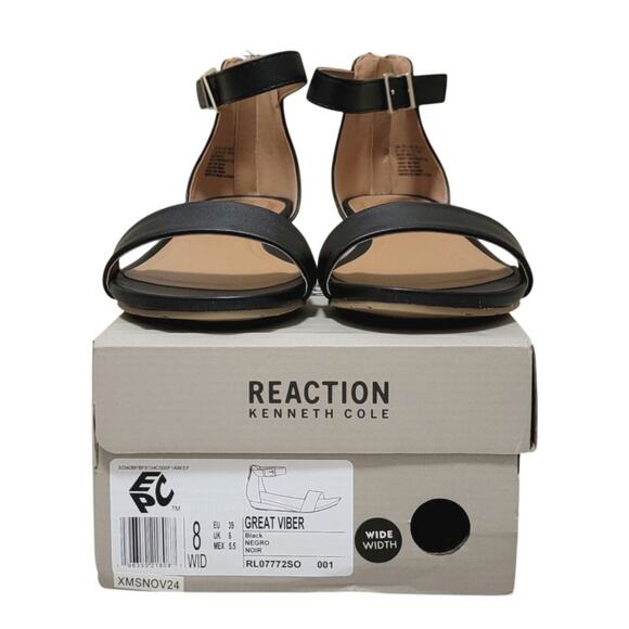 Kenneth Cole Reaction Black Sandals - Picture 6 of 6